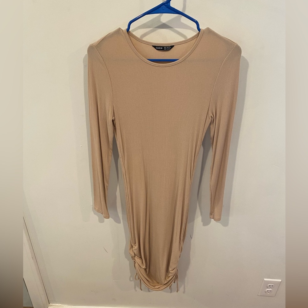 Nude midi/mini dress